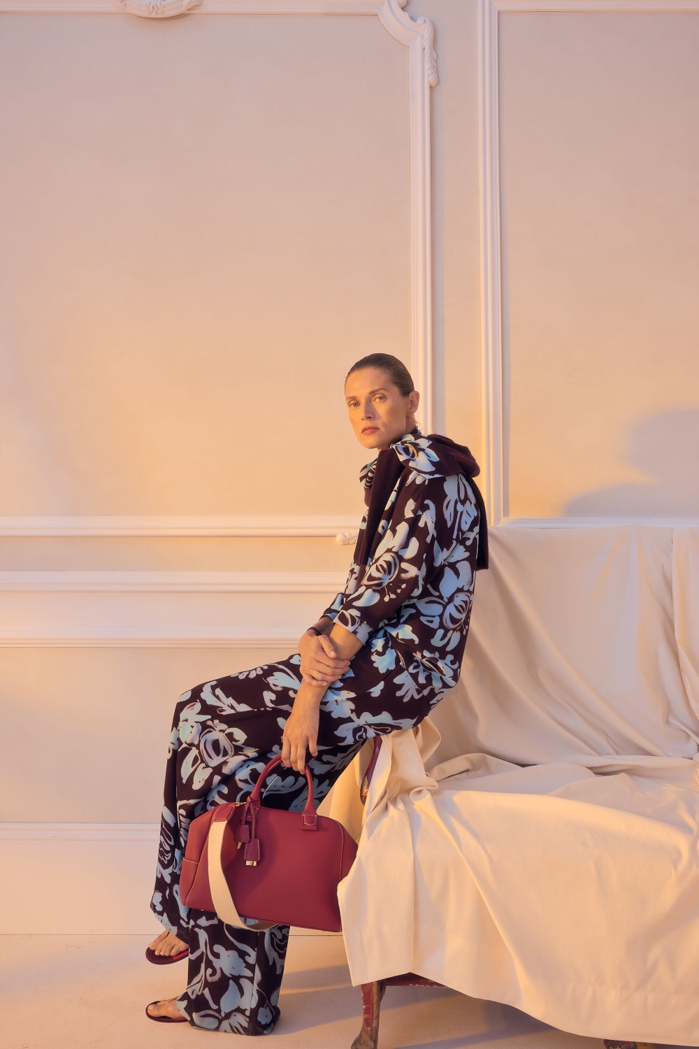 PRINT CREPÉ OVERSIZE TOP