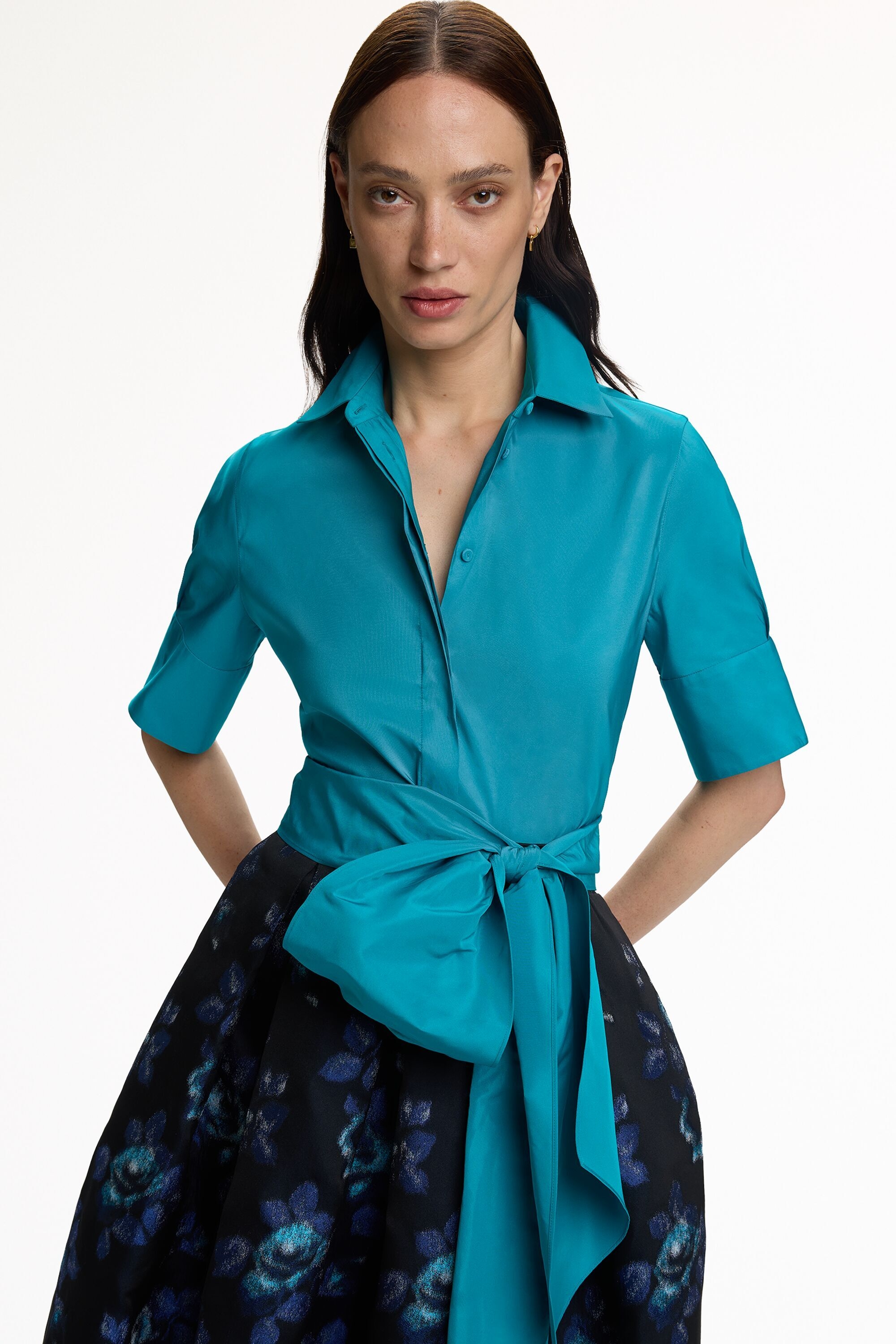 Taffeta Fitted Shirt