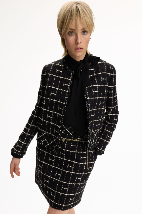 CH2020 TWEED STRAIGHT-FIT JACKET