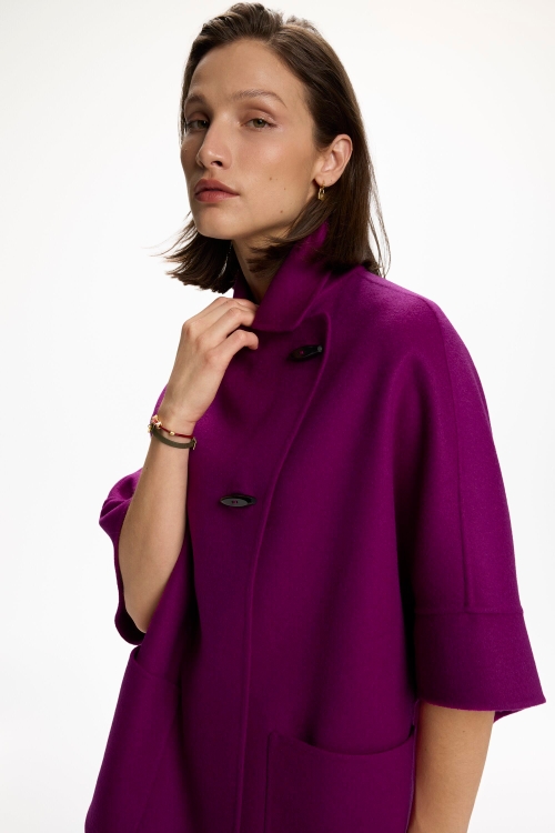 DOUBLE-FACED WOOL OVERSIZE COAT