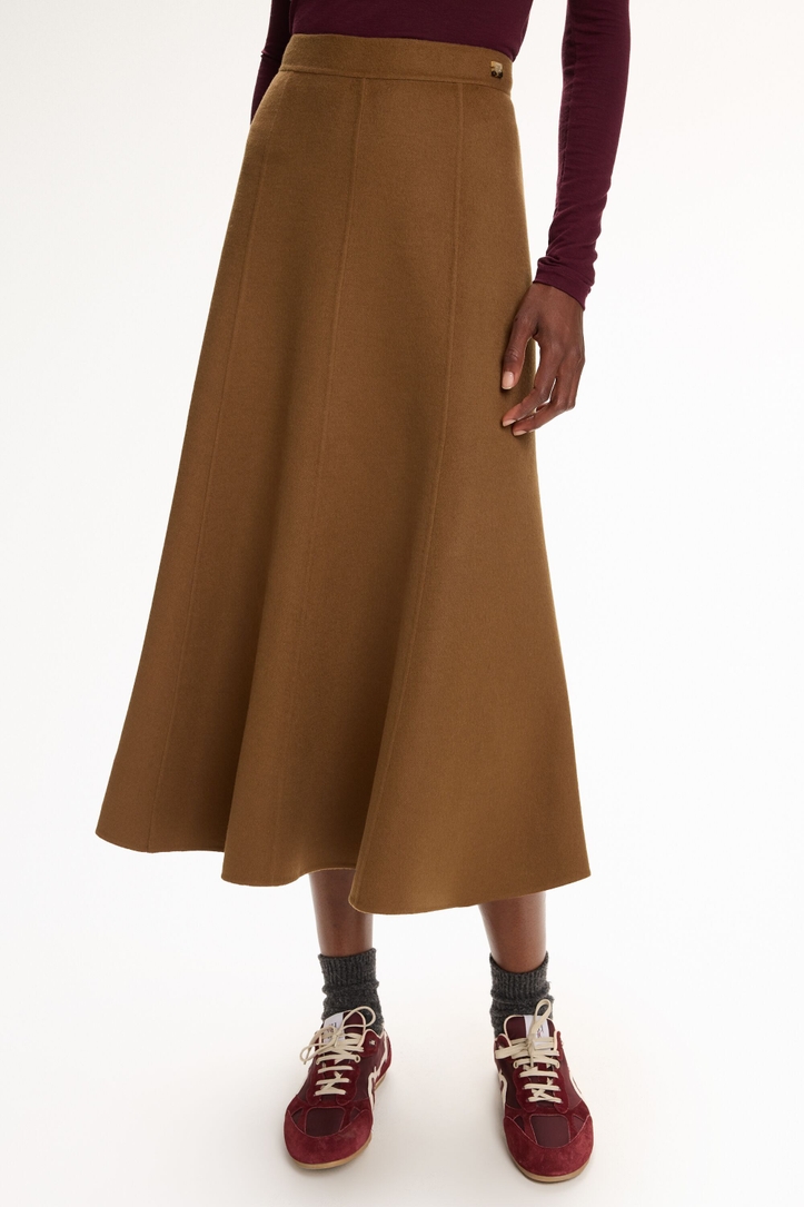 Double-Faced Wool Skirt