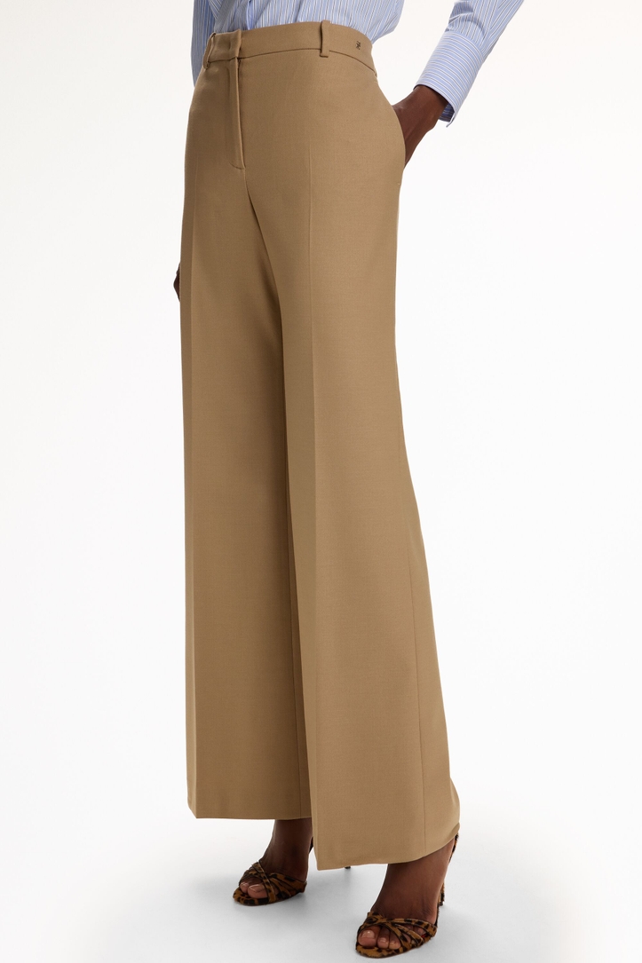 Twill Straight-Leg Pants