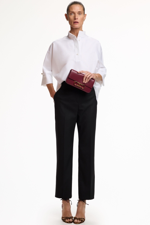 SKINNY-FIT TWILL TROUSERS