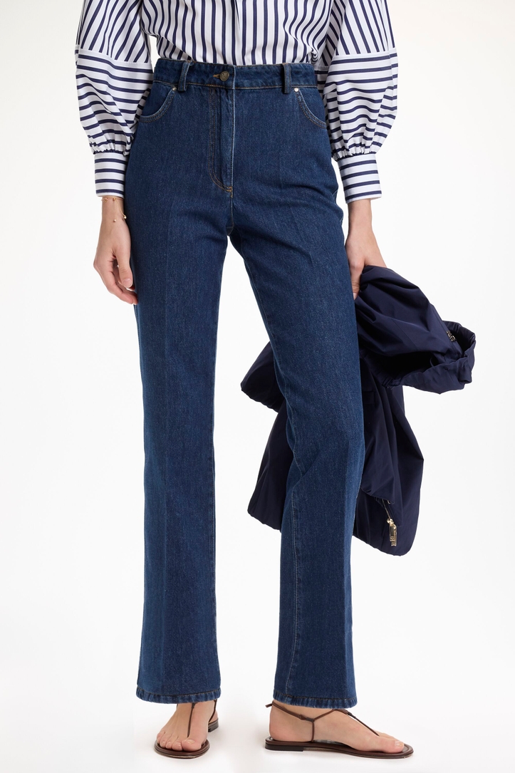 Denim Flared Pants