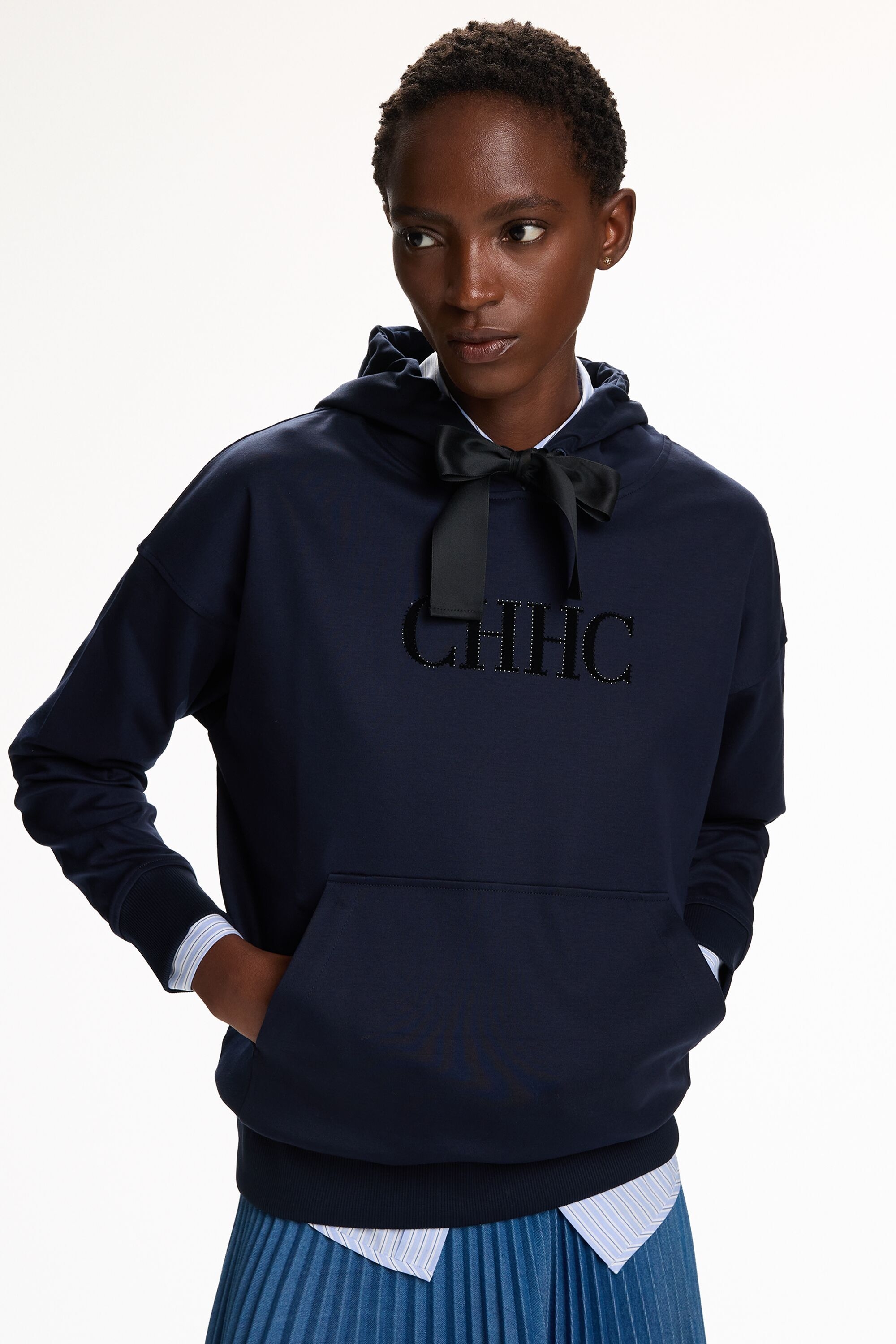 Hooded Milano Knit Sweatshirt