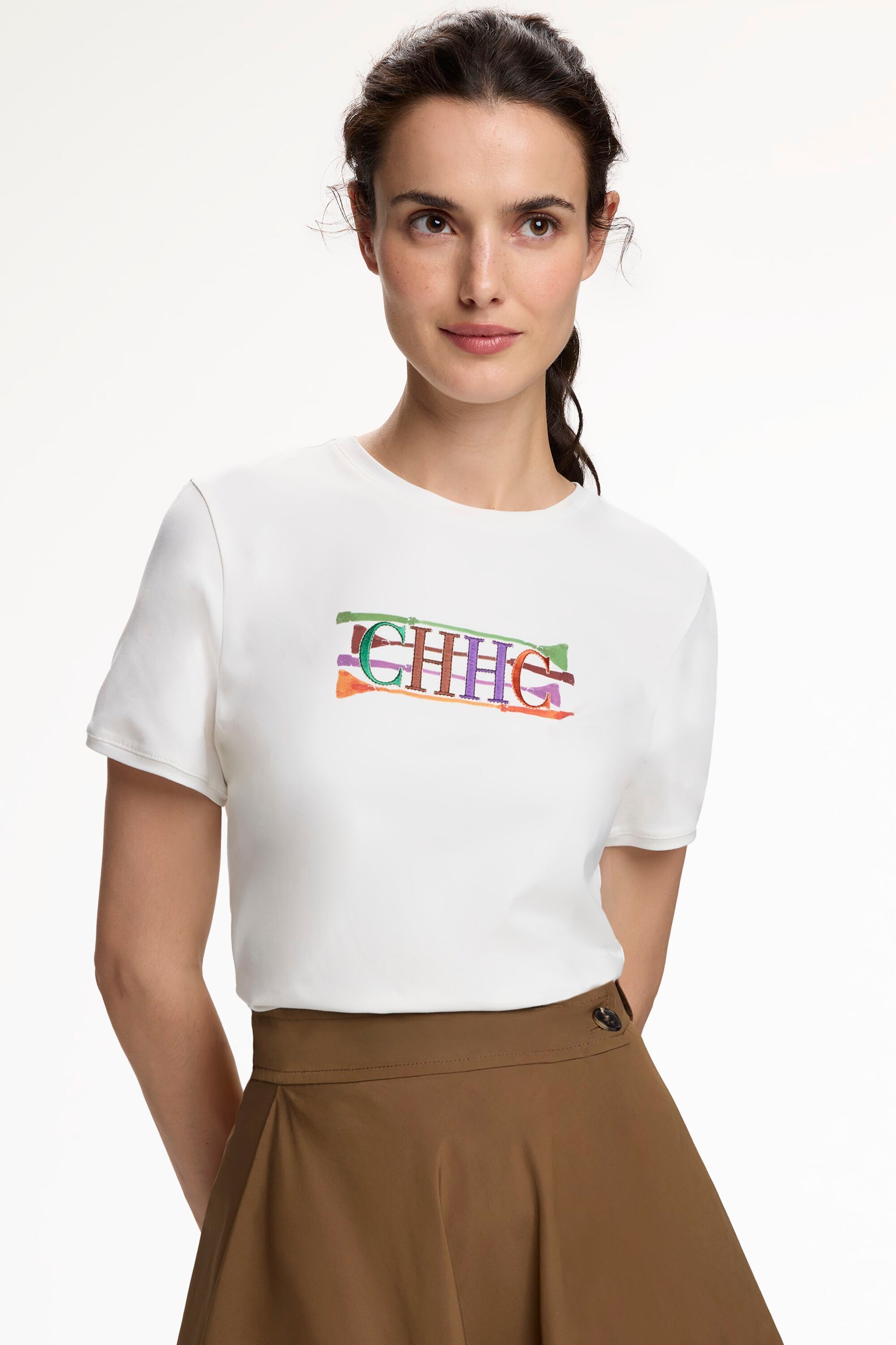 Fusta Insignia Embroidered CH T-Shirt