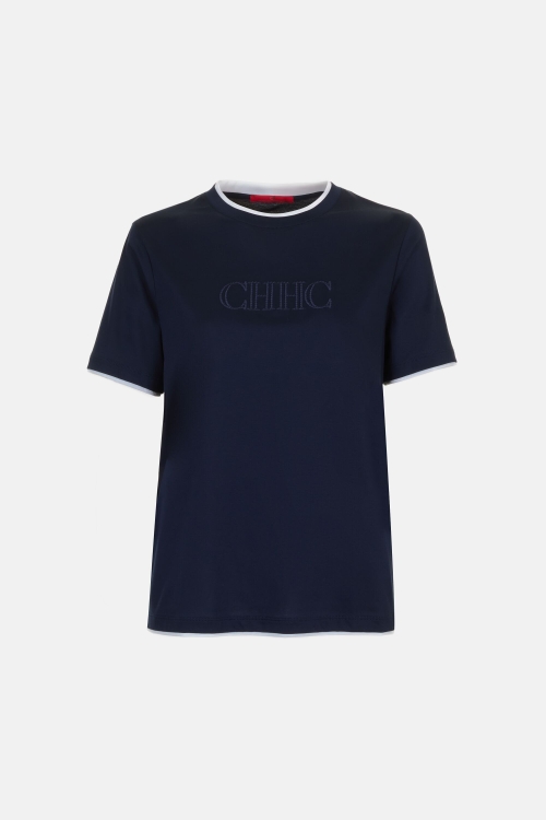 CH DOUBLE T-SHIRT WITH EMBROIDERY
