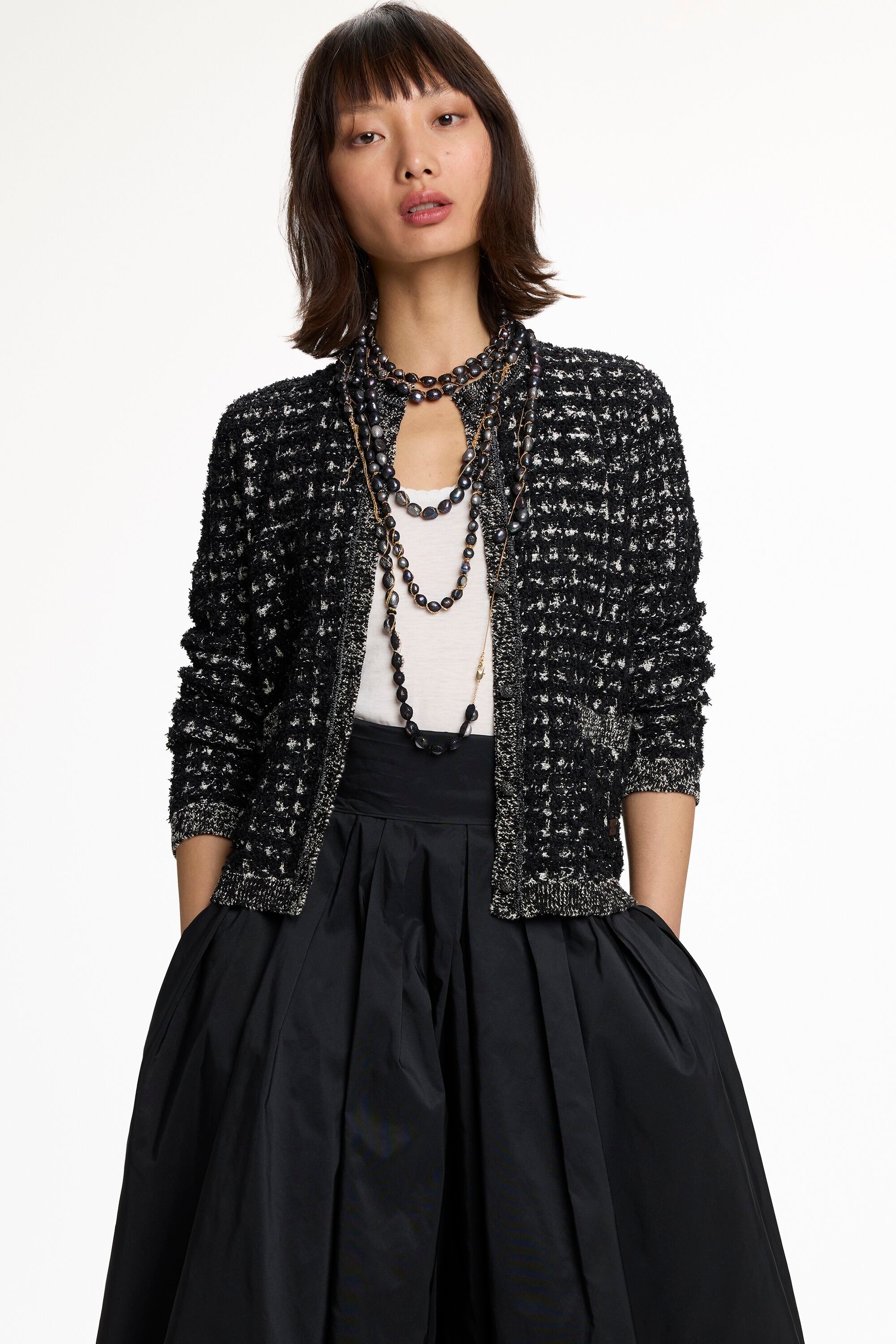Jacquard Straight-Fit Jacket