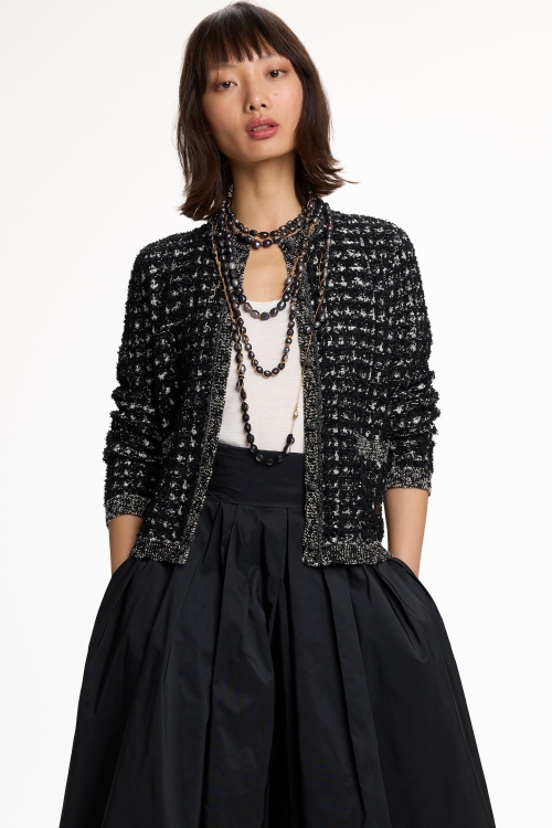 JACQUARD STRAIGHT-FIT JACKET