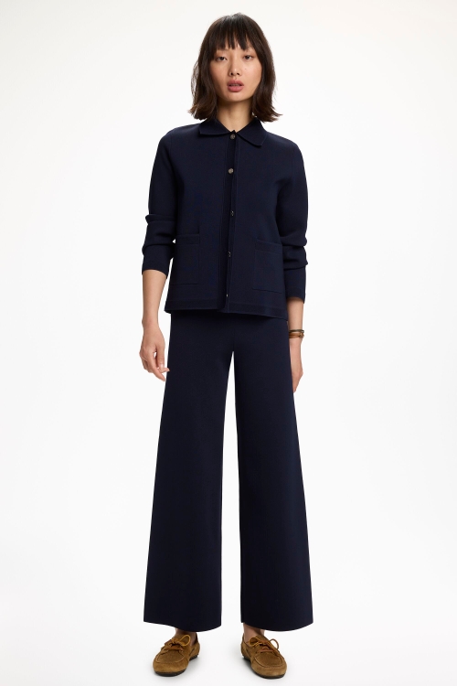 KNIT STRAIGHT-FIT JACKET