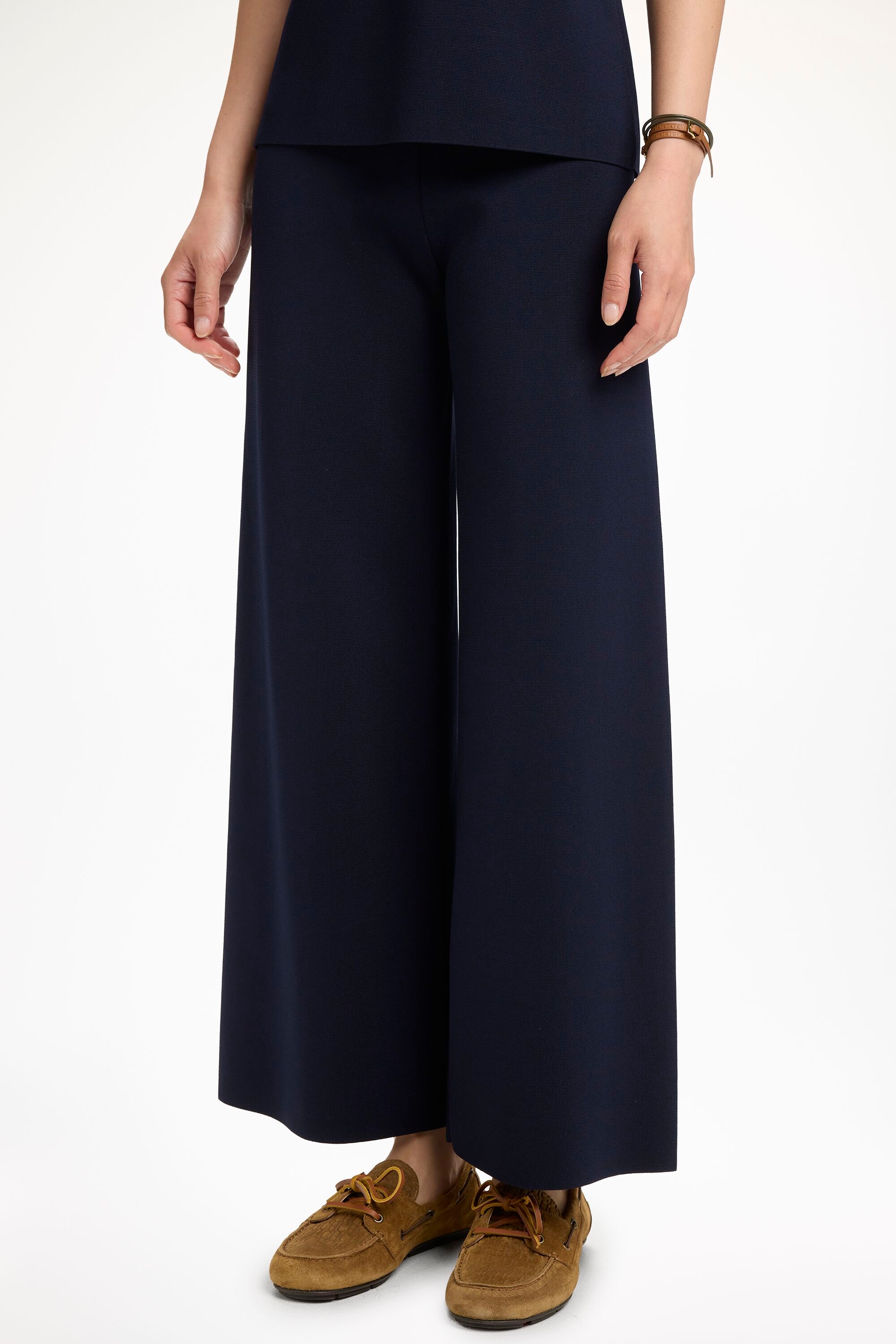 Knit Straight-Leg Pants