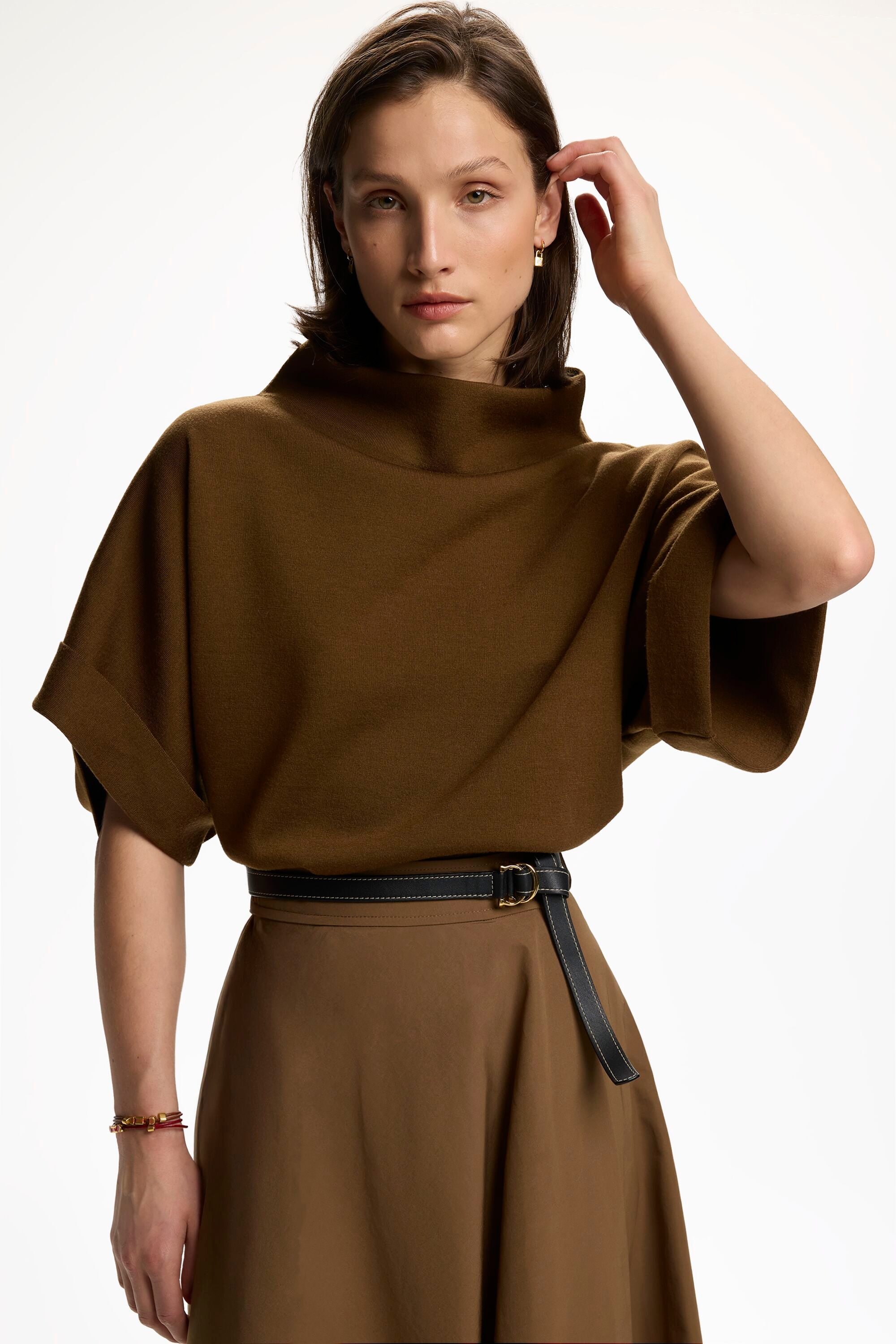 Double-Faced Wool Oversize Sweater