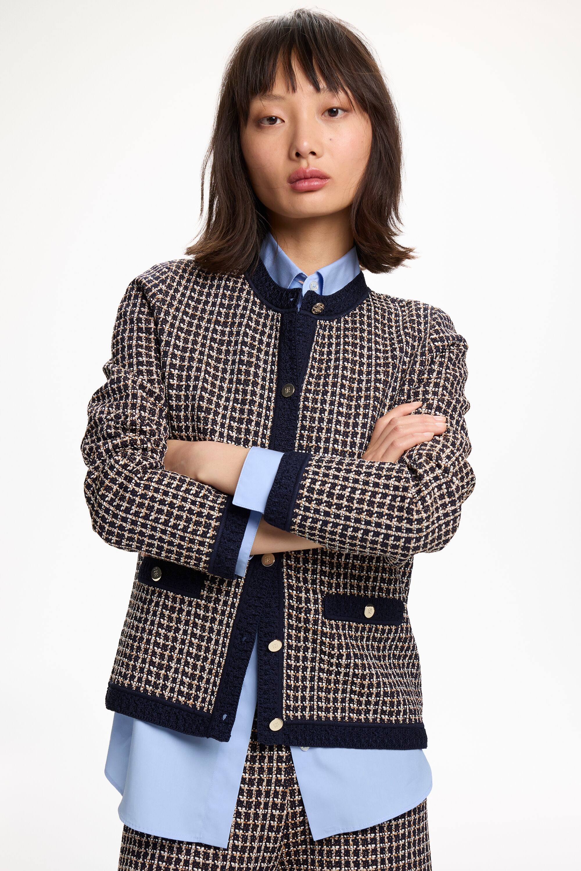 Jacquard Knit Jacket