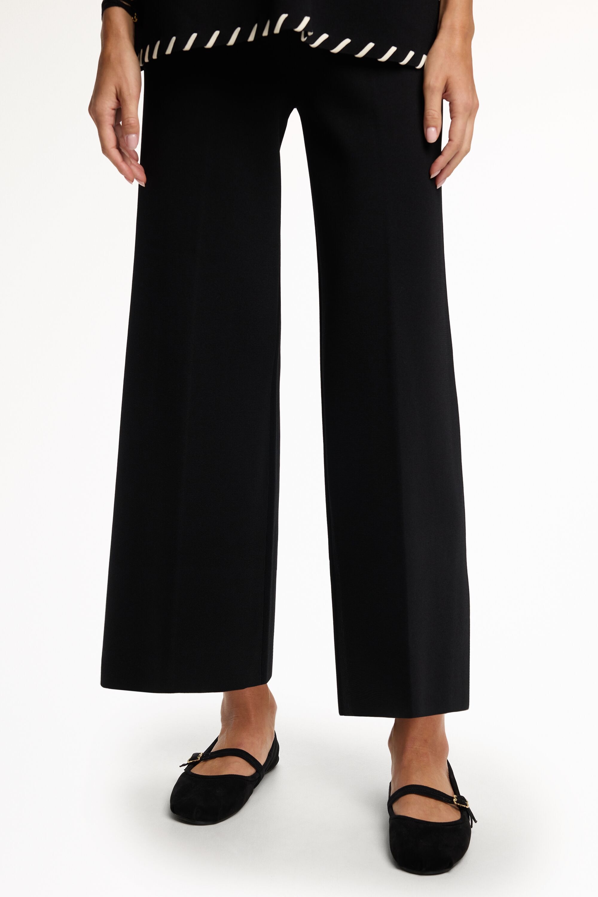 Knit Straight-Leg Pants