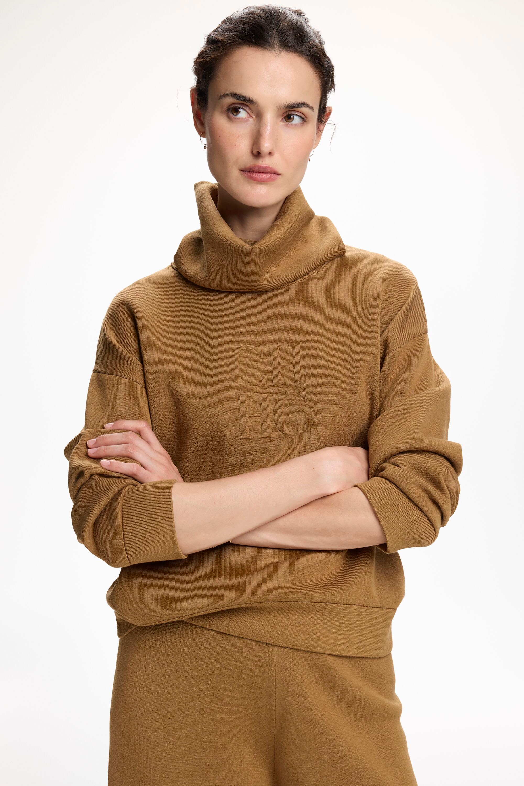 Double-Faced Cotton and Silk Sweater - CAMEL