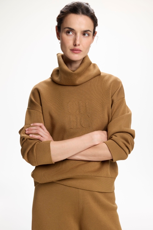 DOUBLE-FACED COTTON AND SILK SWEATER