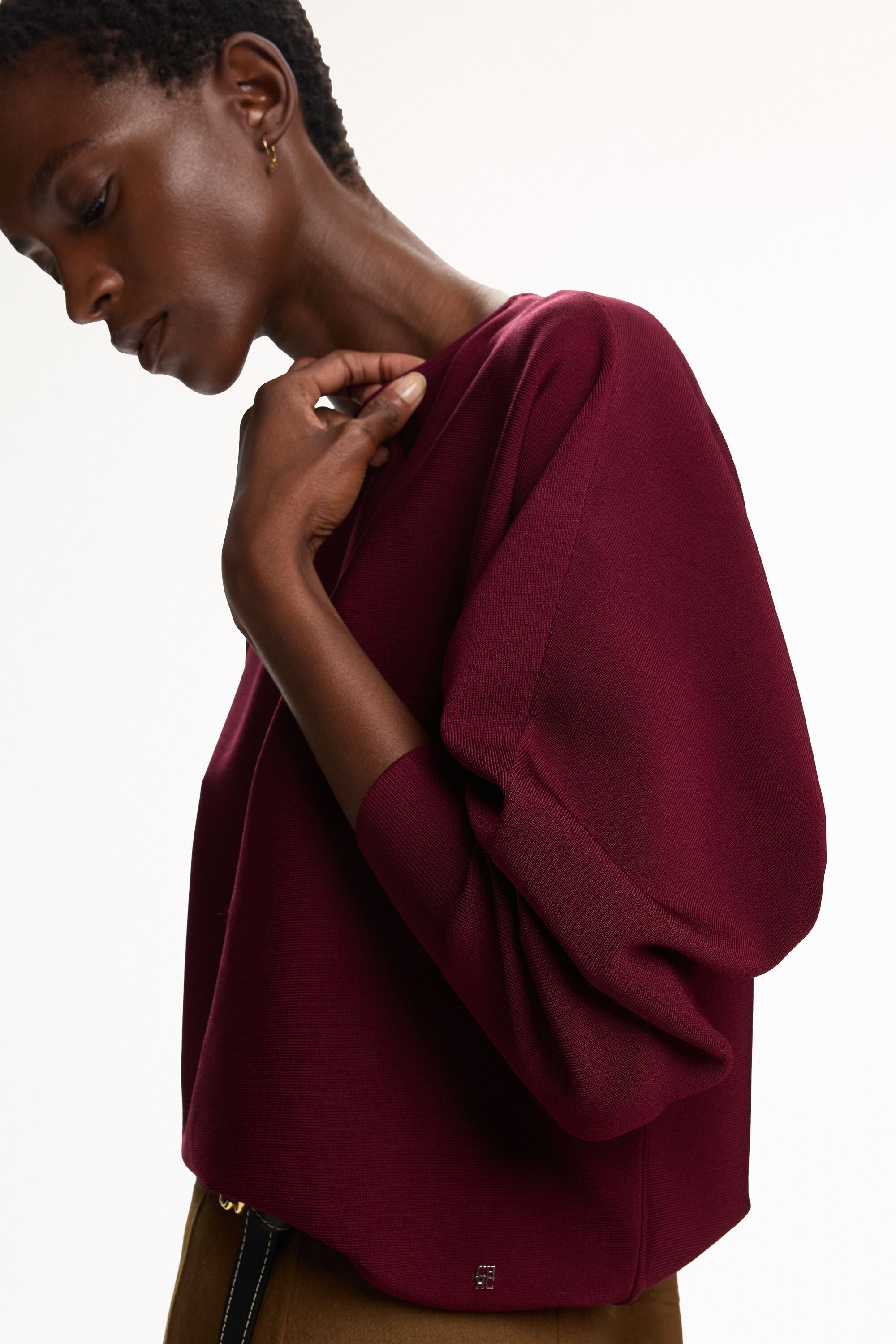 Knit Loose Top aubergine - CH Carolina Herrera Austria