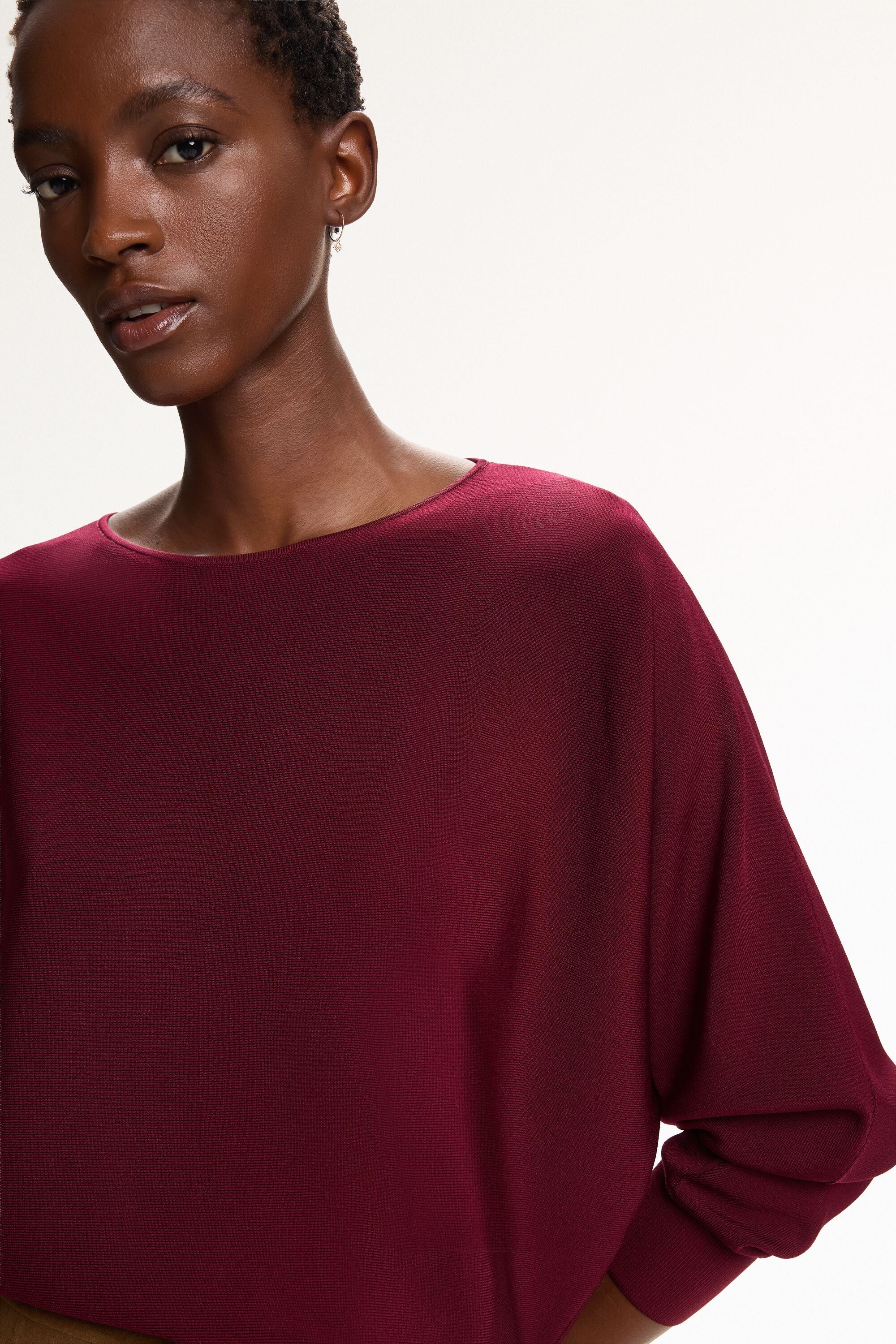 Knit Loose Top aubergine - CH Carolina Herrera Austria