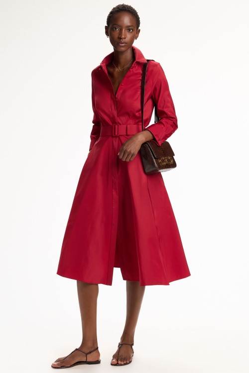 VESTIDO CAMISERO DE TAFETA