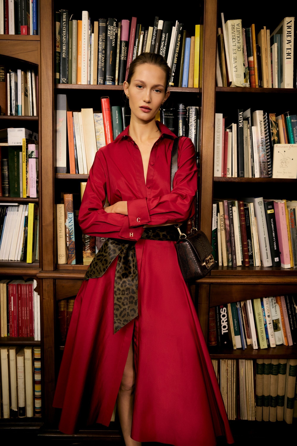 TAFFETA SHIRT DRESS