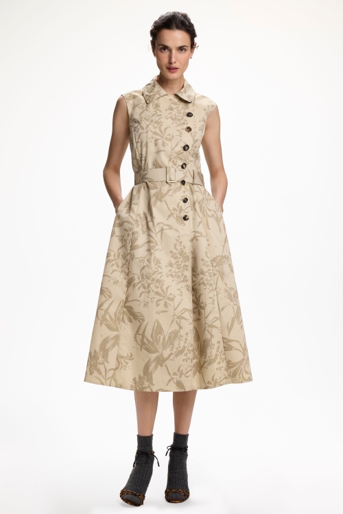 VESTIDO CAMISERO DE ALGODÓN ESTAMPADO