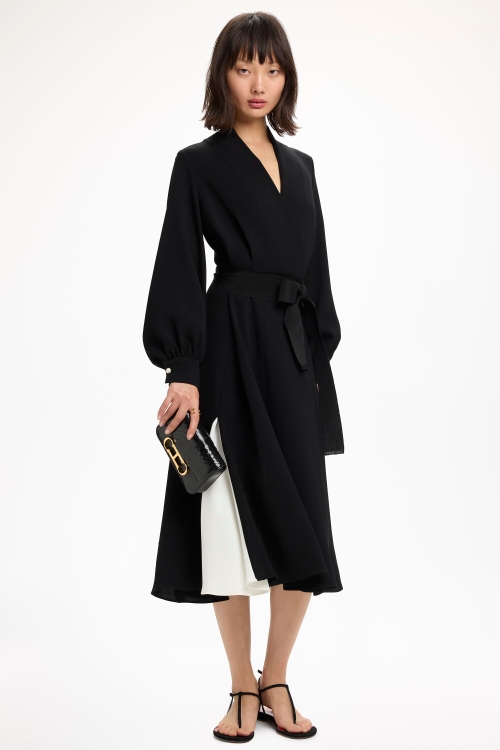 CREPÉ WRAP DRESS