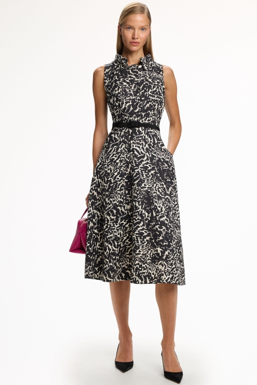 PRINT JACQUARD SHIRT DRESS
