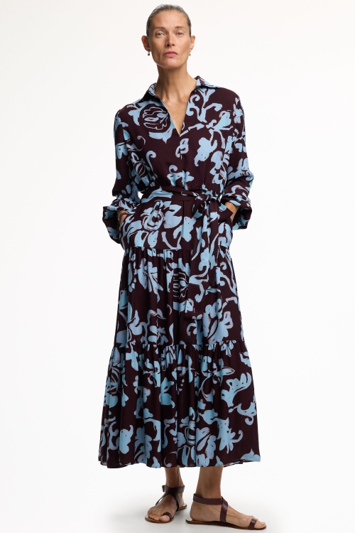 PRINT CREPÉ DRESS