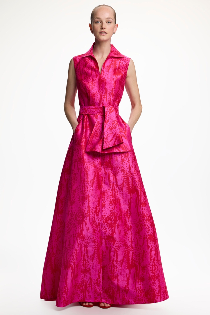 Jacquard A-Line Dress