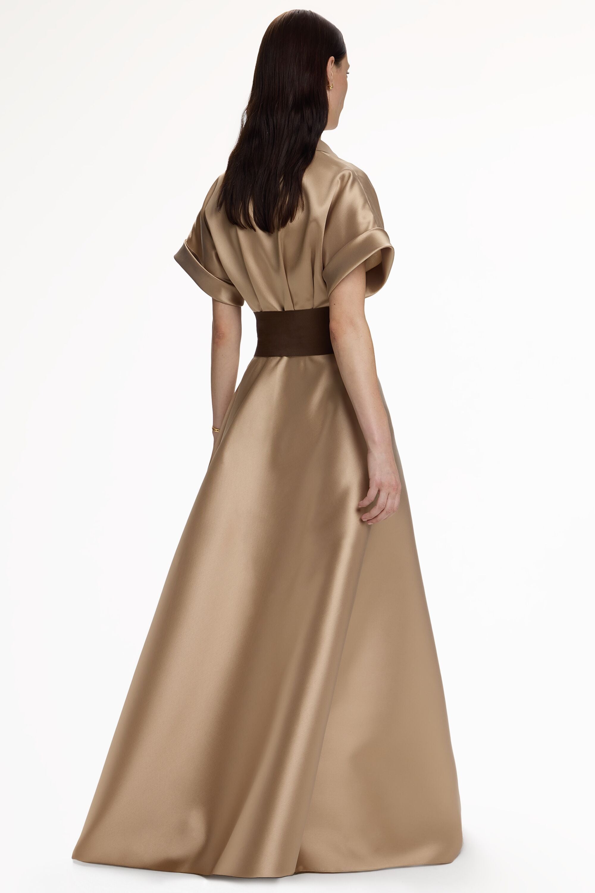 carolina herrera brown dress Carolina Herrera Printed Knee-Length Dress - Brown Dresses, Clothing - CAO126495