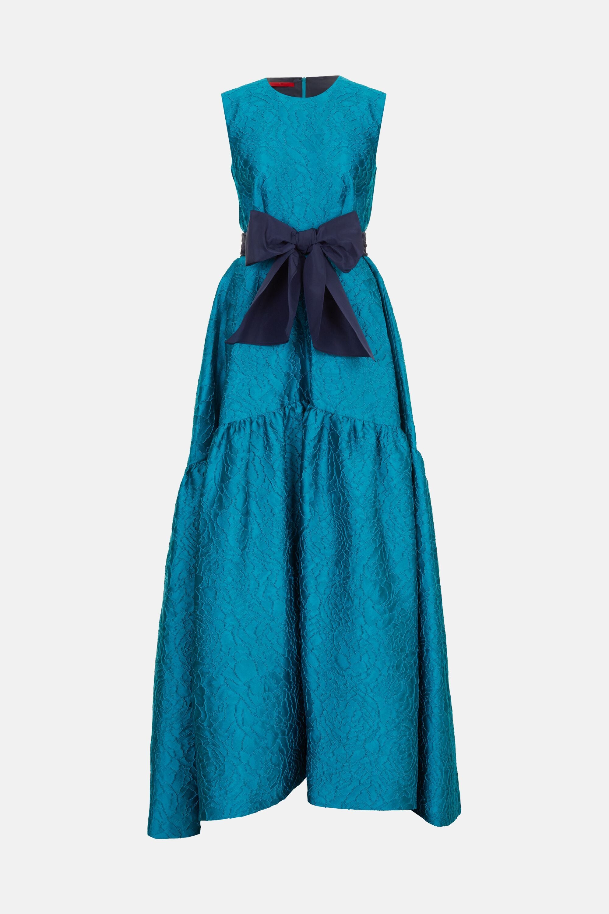 Brocade Long Dress turquoise blue - CH Carolina Herrera United States