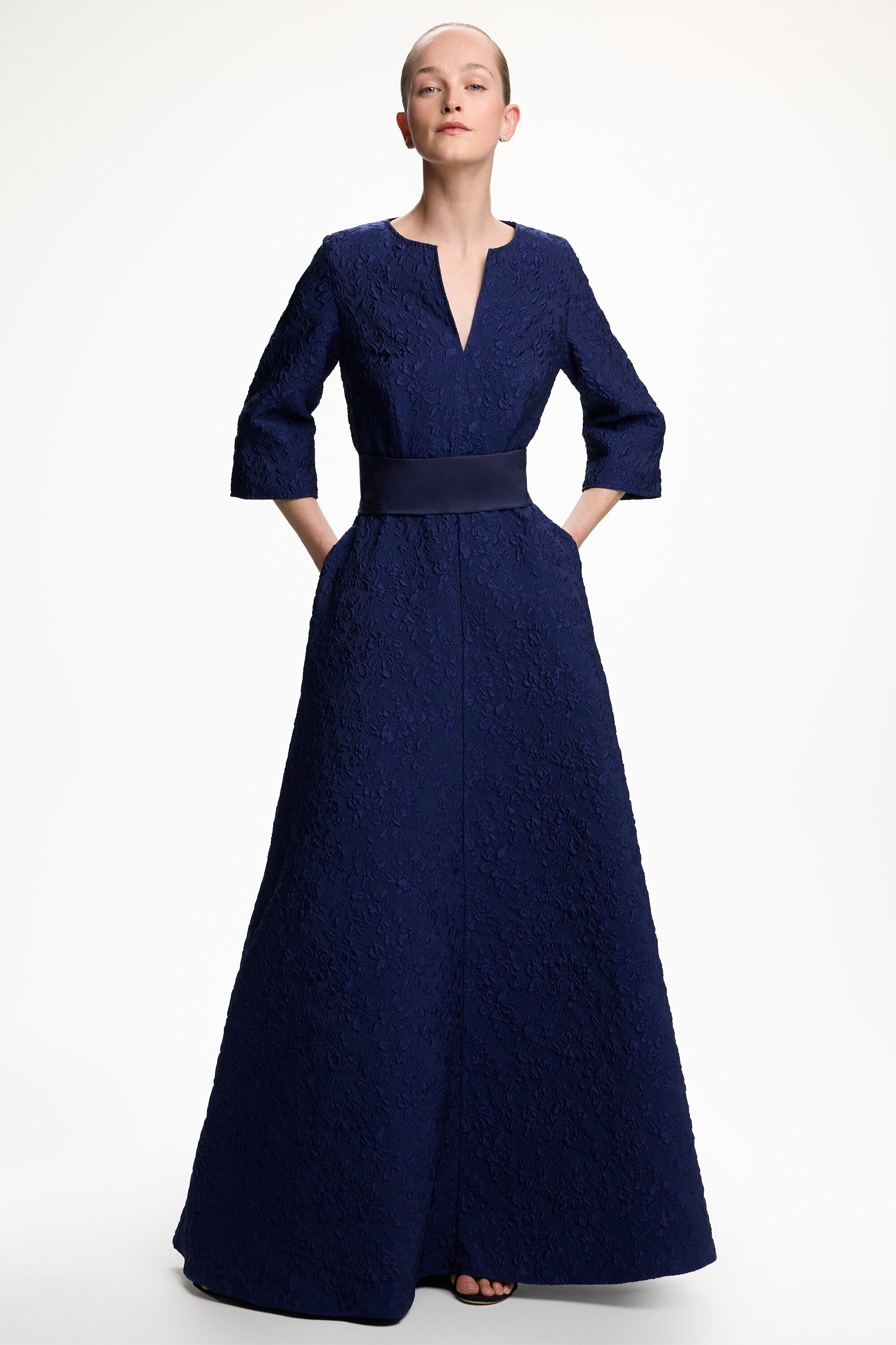 Brocade Long Dress
