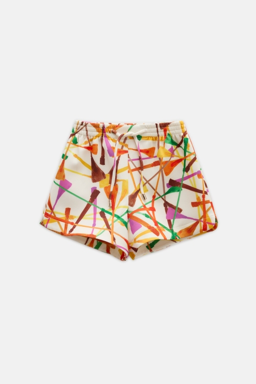 FUSTA INSIGNIA PRINT NEOPRENE BERMUDA SHORTS