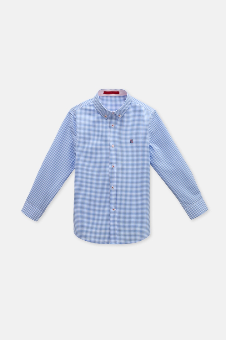 Gingham Checked Poplin Shirt