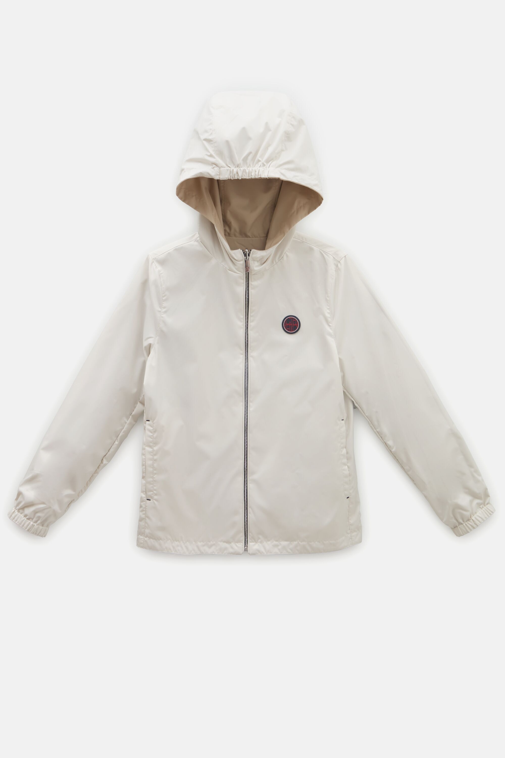 Hooded Nylon Reversible Windbreaker