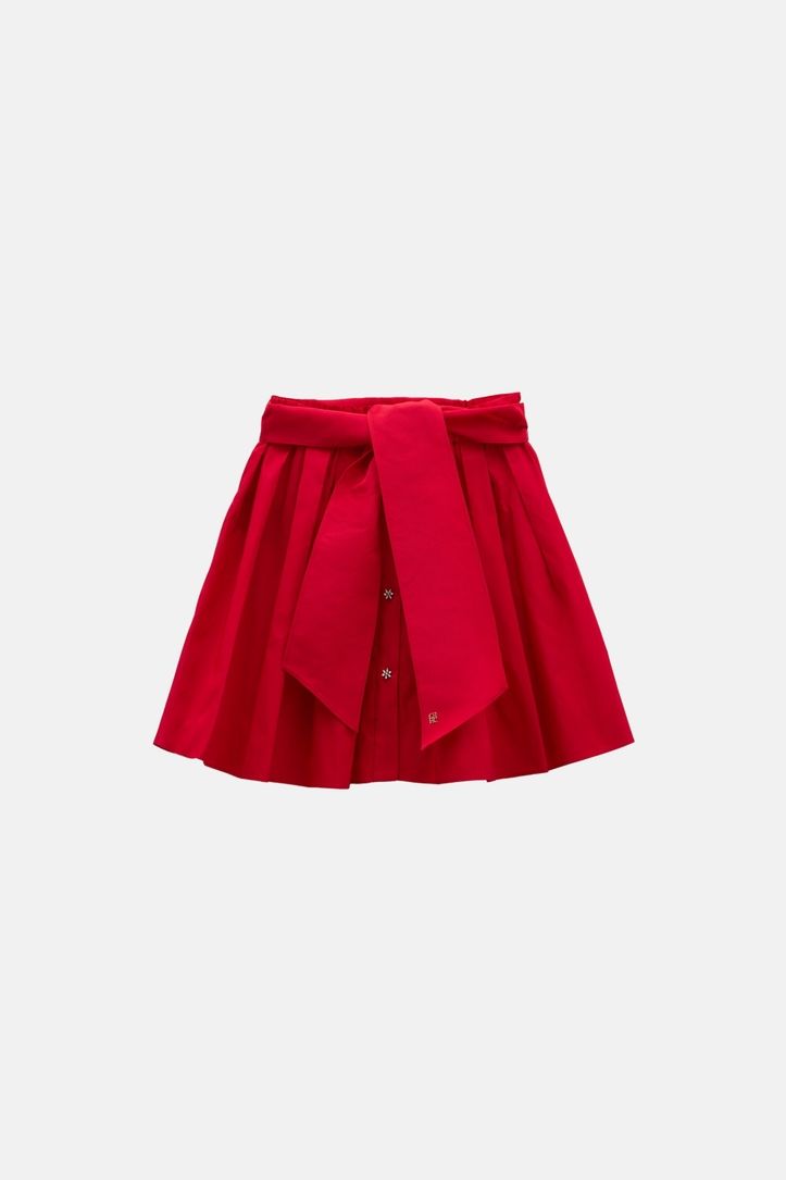 Taffeta Skirt with Pleats