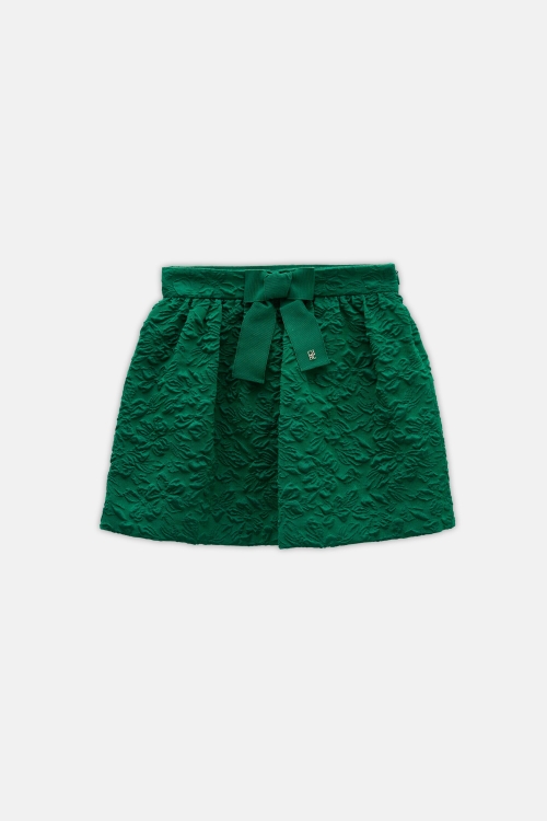 BROCADE SKIRT WITH BOW