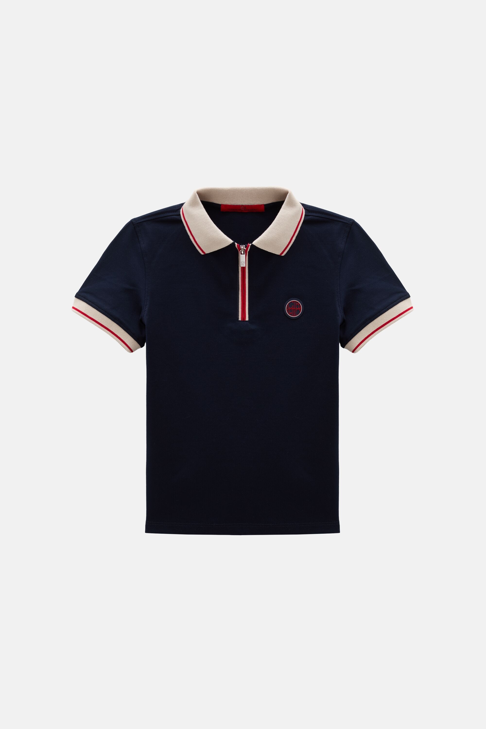 Stretch-Piqué Half-Zip Polo Shirt