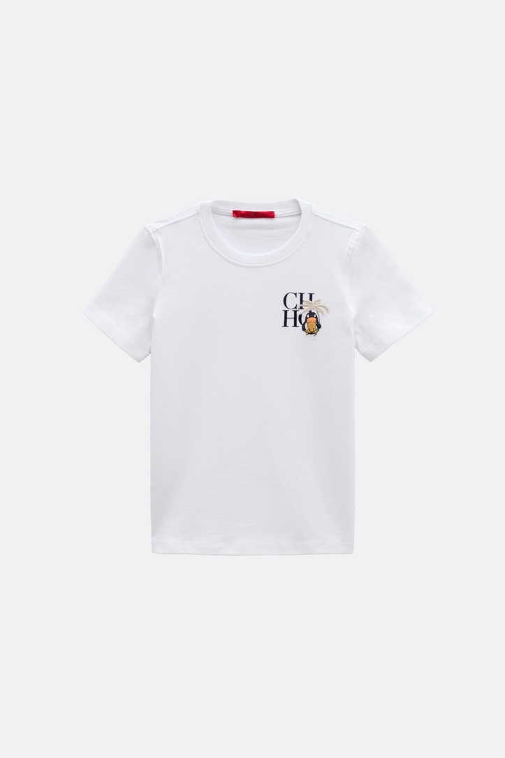 Touky Embroidered Flocked T-Shirt