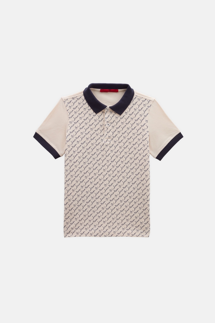 Print Piqué Polo Shirt