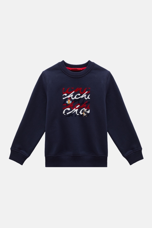 TOUKY EMBROIDERED CH FLOCKED SWEATSHIRT