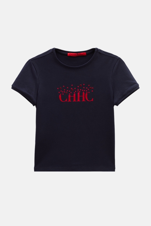 CH T-SHIRT WITH EMBROIDERY