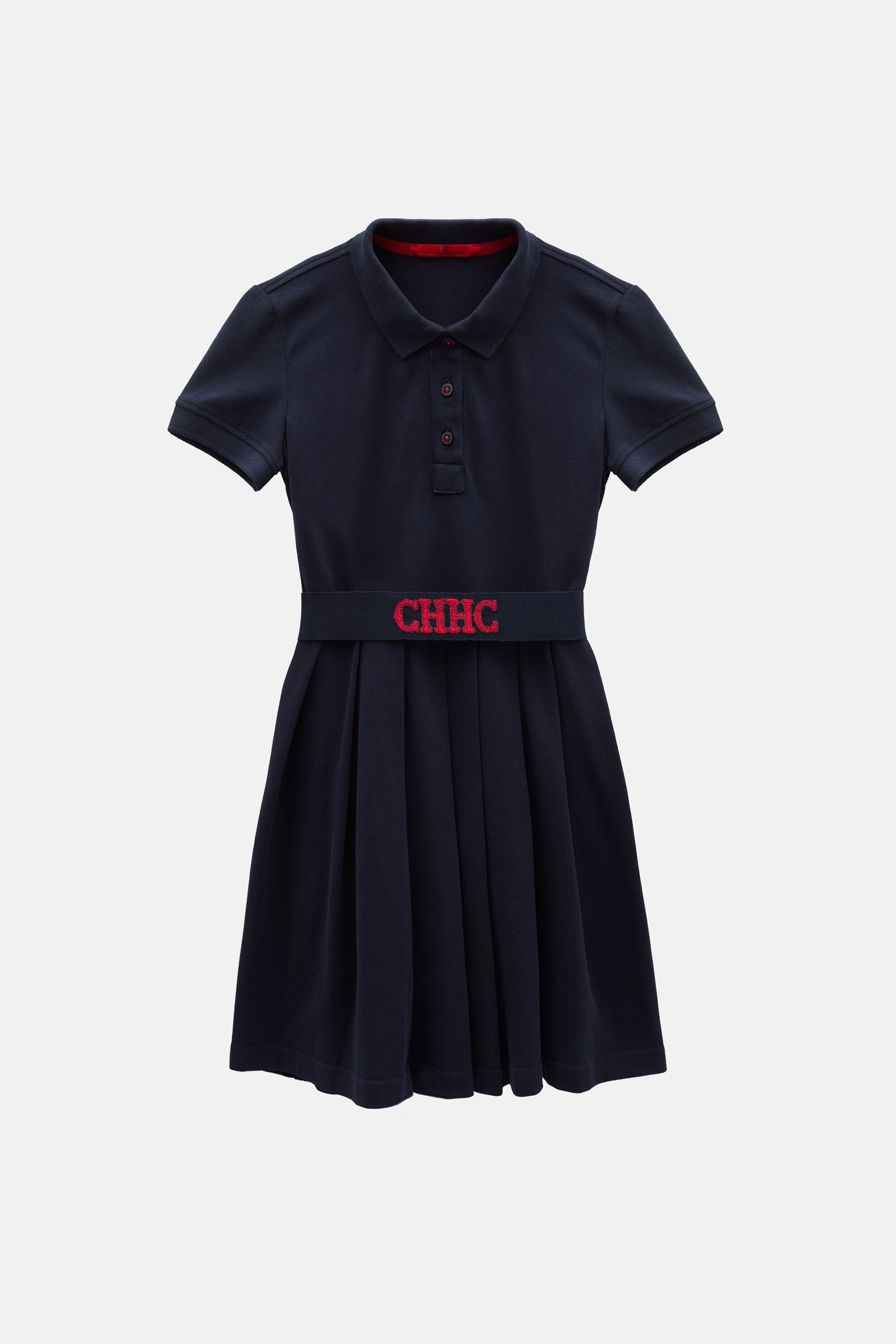 Piqué Polo Dress with Belt