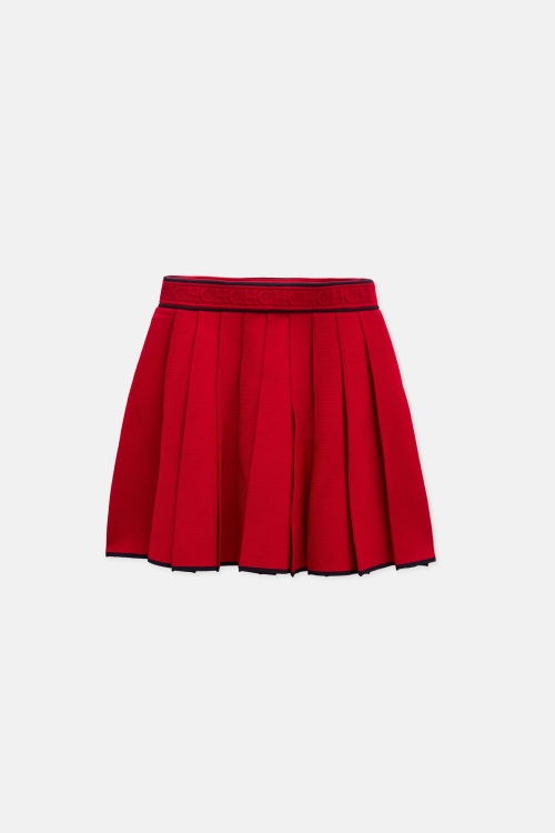 KNIT SKIRT WITH PLEATS