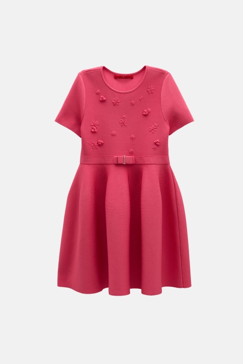 JASMINE EMBROIDERED JACQUARD DRESS