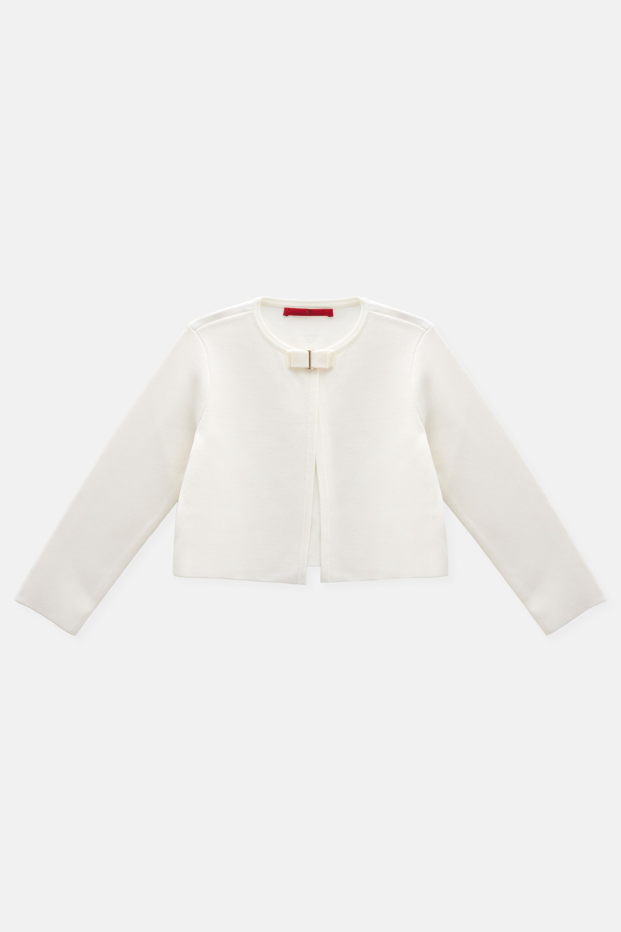 Chaqueta de Jacquard con Lazo