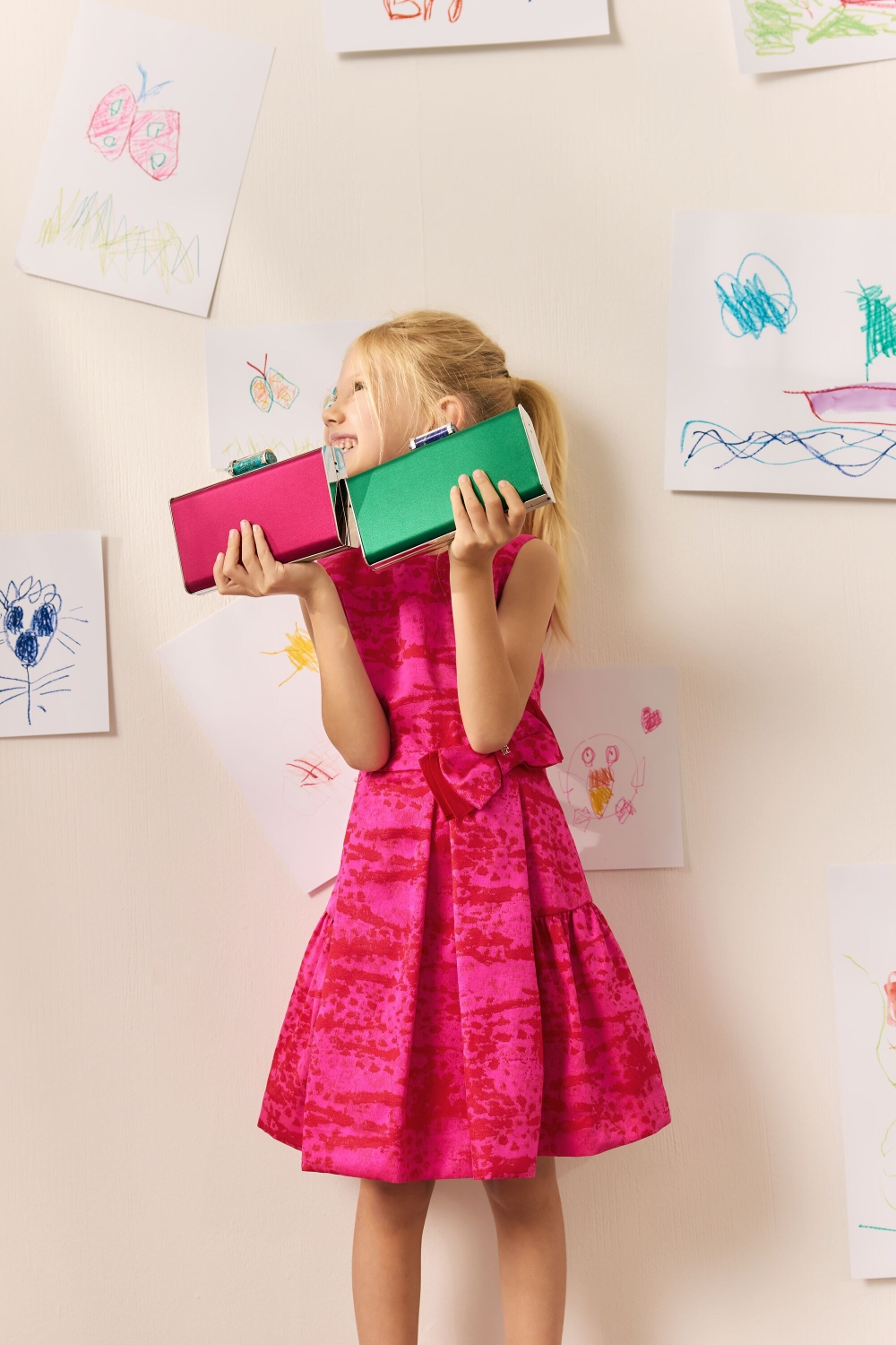 GIRL'S JACQUARD DRESS