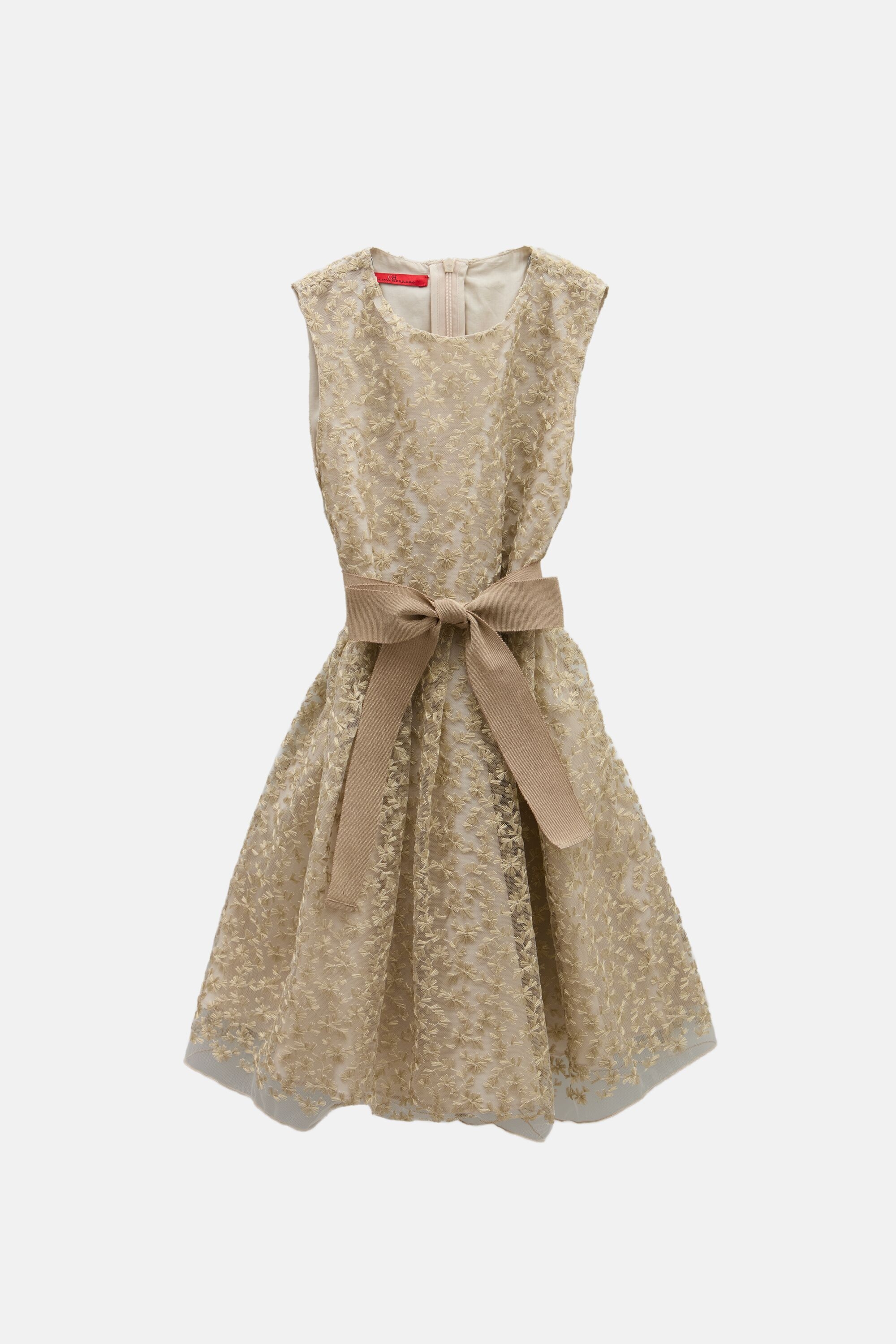 Girl's Embroidered Tulle Dress