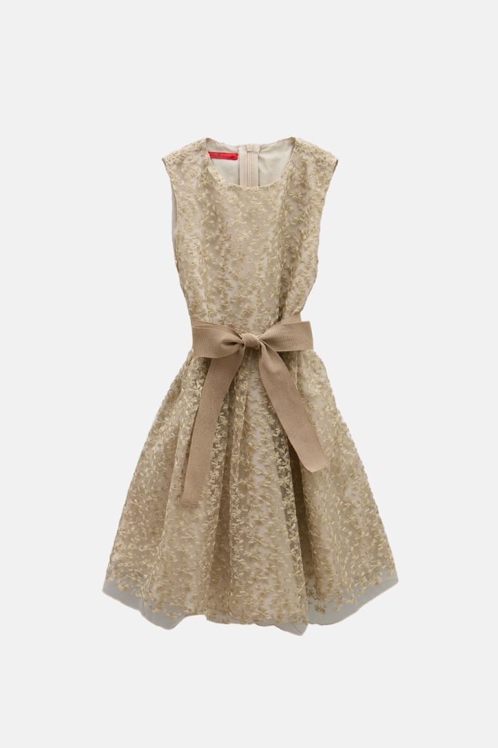 Girl's Embroidered Tulle Dress