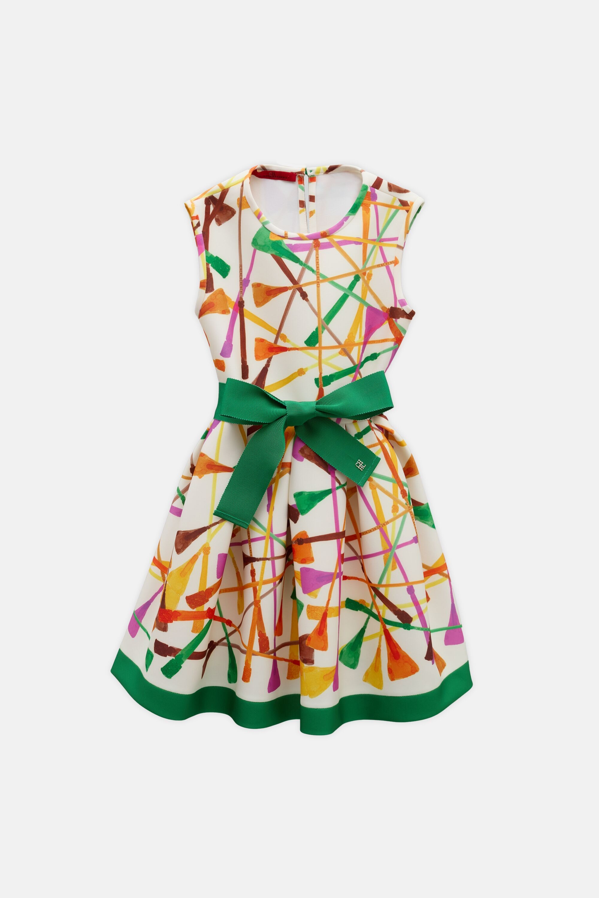 Fusta Insignia Print Neoprene Dress